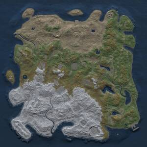 Thumbnail Rust Map: Procedural Map, Size: 4800, Seed: 2147483647, 17 Monuments
