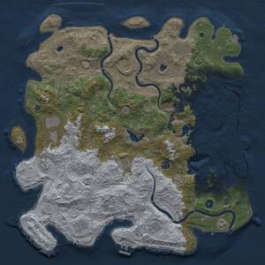 Thumbnail Rust Map: Procedural Map, Size: 4800, Seed: 2147483647, 17 Monuments