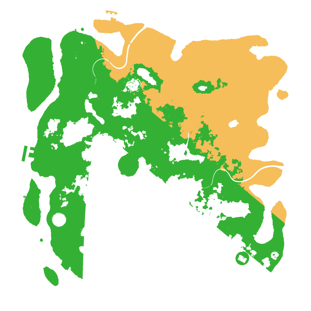 Biome Rust Map: Procedural Map, Size: 4000, Seed: 123450