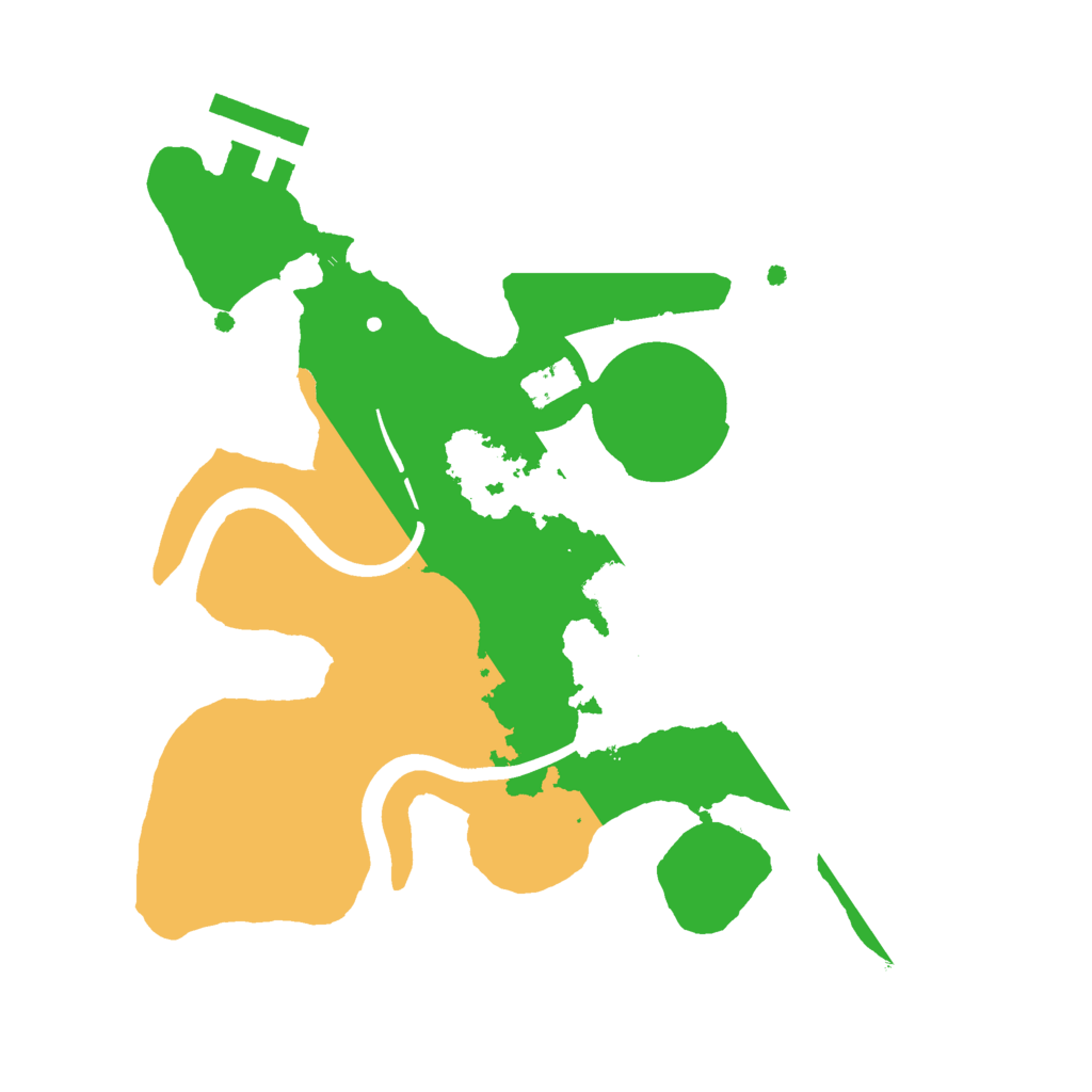 Biome Rust Map: Procedural Map, Size: 2200, Seed: 9875