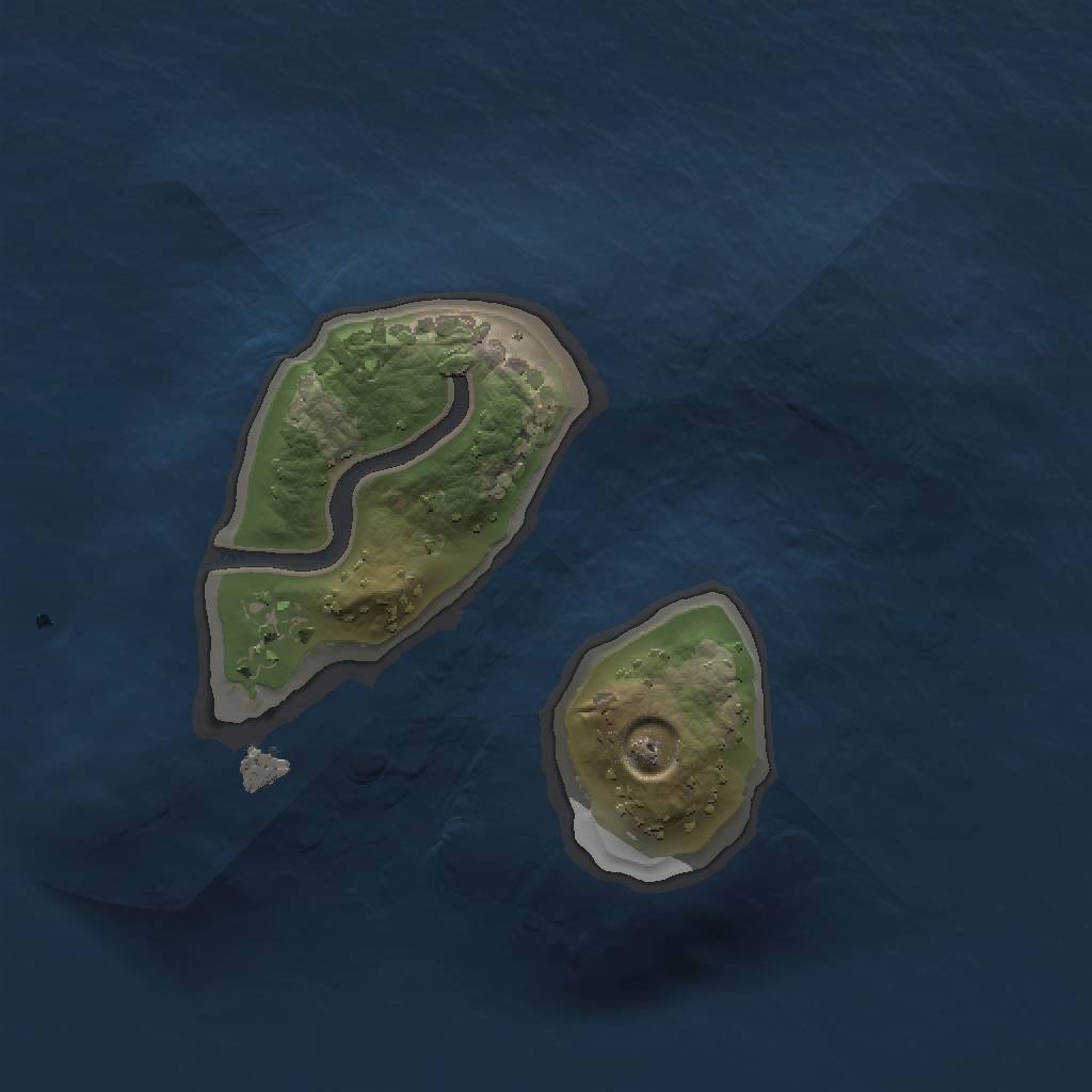 Rust Map: Procedural Map, Size: 1200, Seed: 5645, 3 Monuments