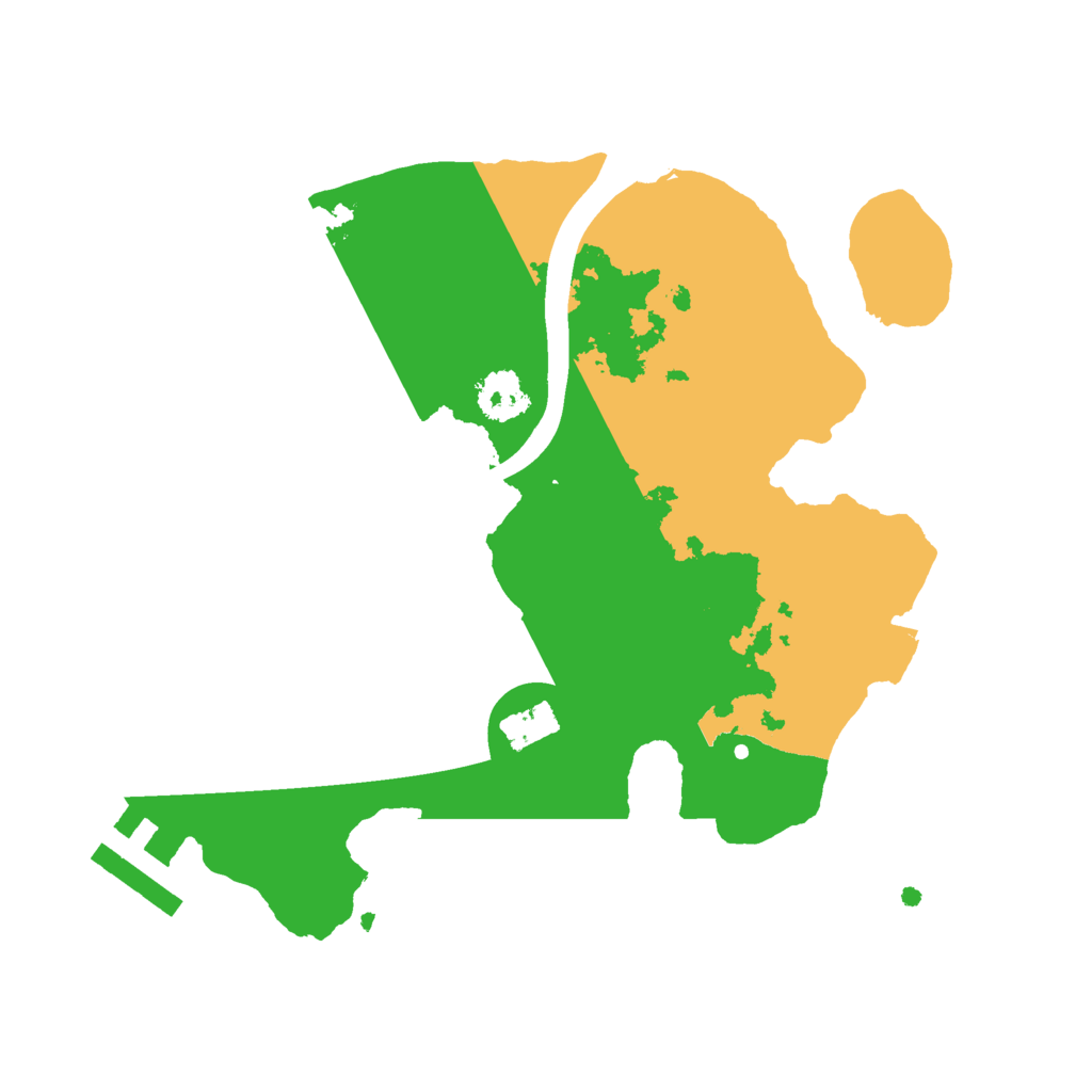 Biome Rust Map: Procedural Map, Size: 2200, Seed: 2623