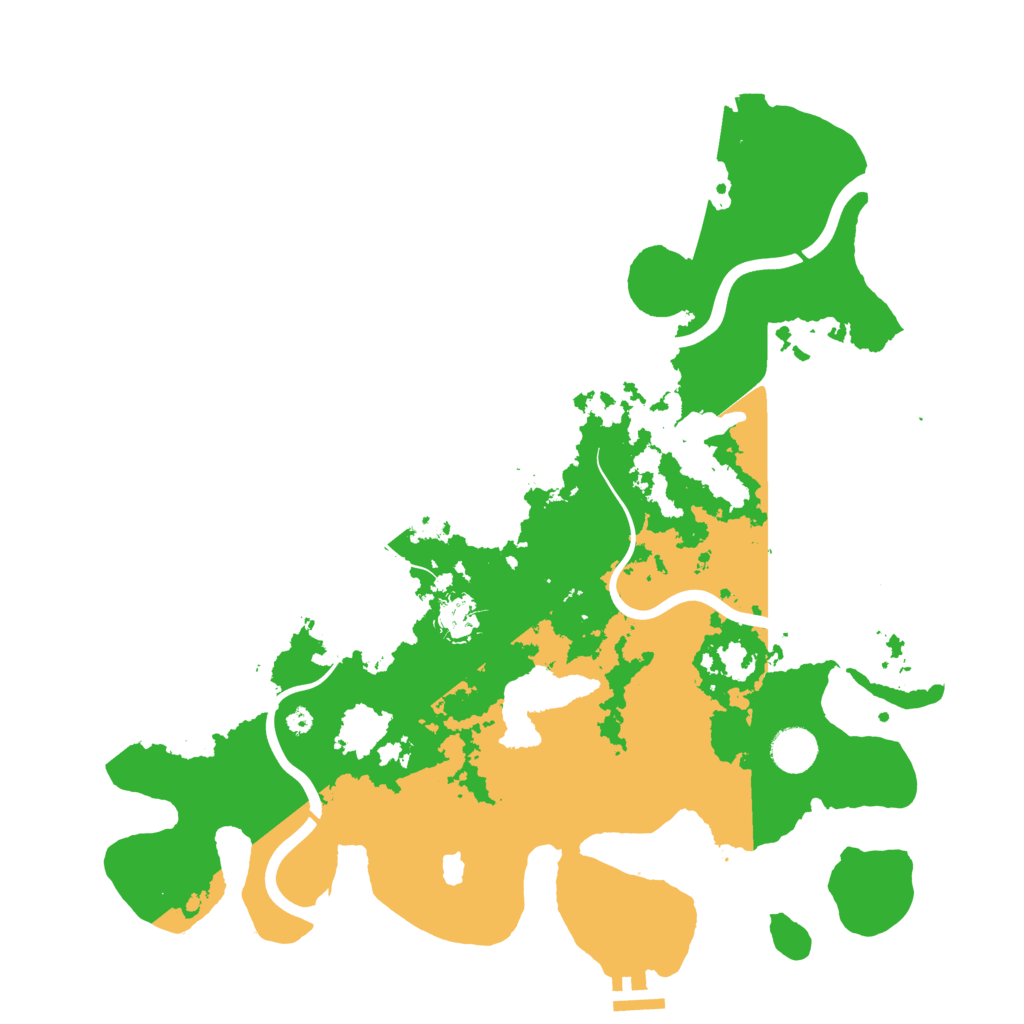 Biome Rust Map: Procedural Map, Size: 4000, Seed: 66292
