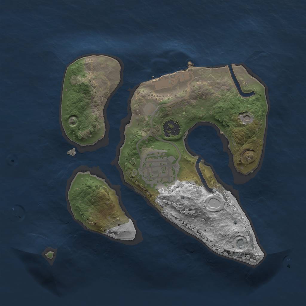 Rust Map: Procedural Map, Size: 1855, Seed: 4865, 7 Monuments