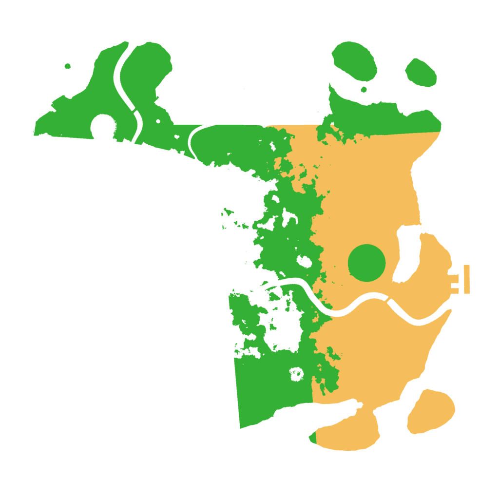 Biome Rust Map: Procedural Map, Size: 3500, Seed: 1393