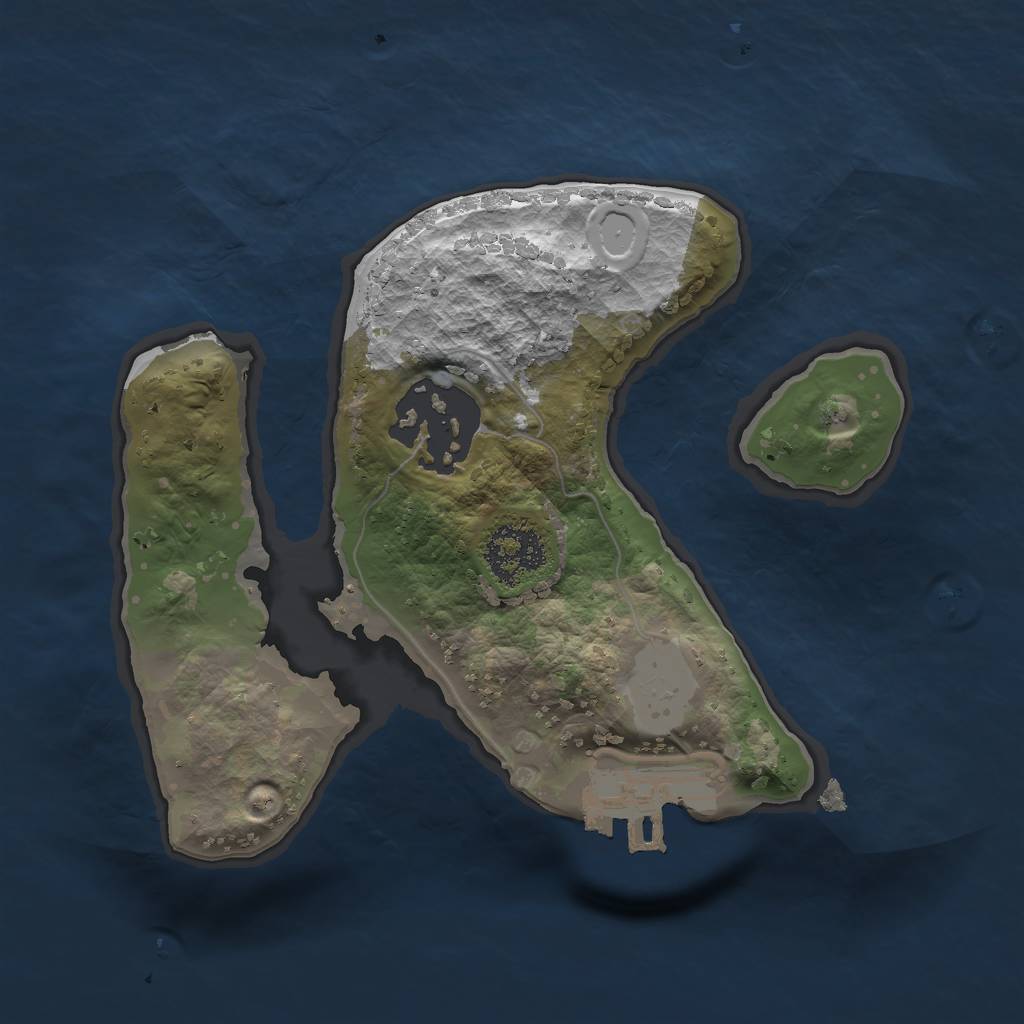 Rust Map: Procedural Map, Size: 1700, Seed: 2654, 7 Monuments