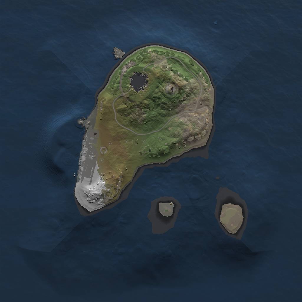 Rust Map: Procedural Map, Size: 1350, Seed: 2058, 5 Monuments