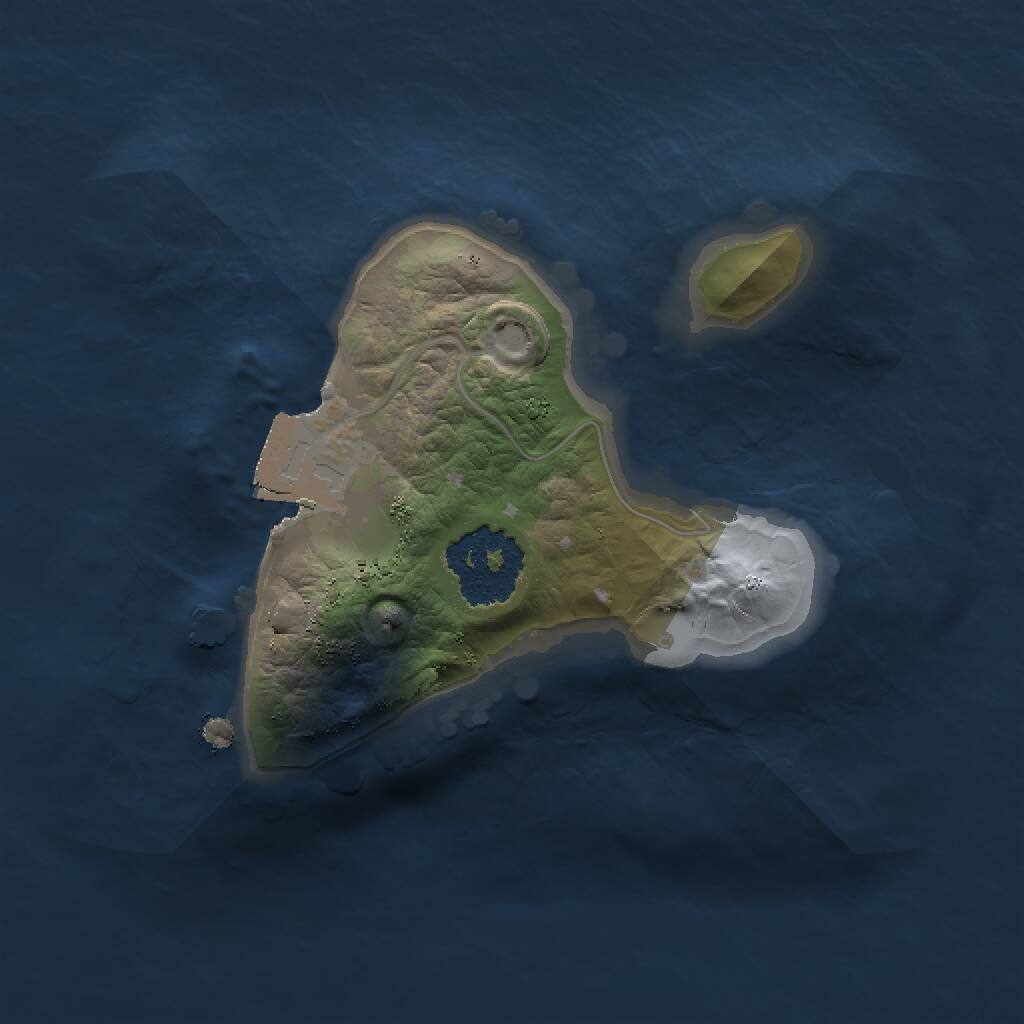 Rust Map: Procedural Map, Size: 1350, Seed: 669, 1 Monuments