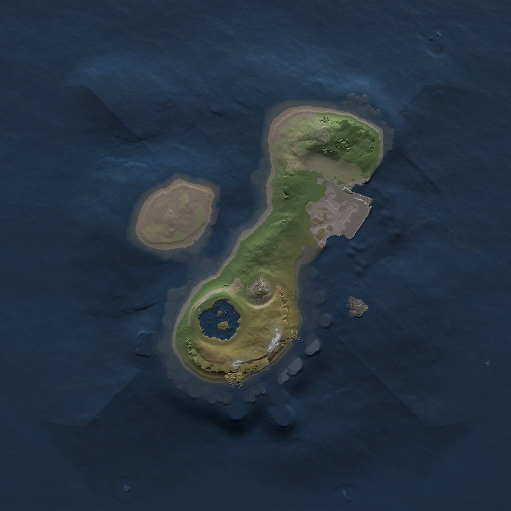 Rust Map: Procedural Map, Size: 1300, Seed: 666, 1 Monuments