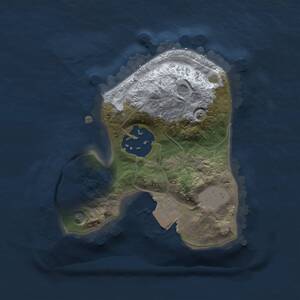 Thumbnail Rust Map: Procedural Map, Size: 1500, Seed: 1, 2 Monuments