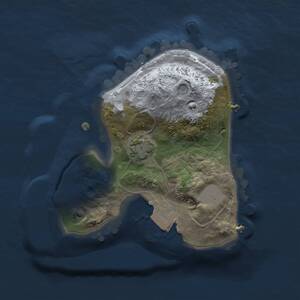 Thumbnail Rust Map: Procedural Map, Size: 1500, Seed: 1, 2 Monuments