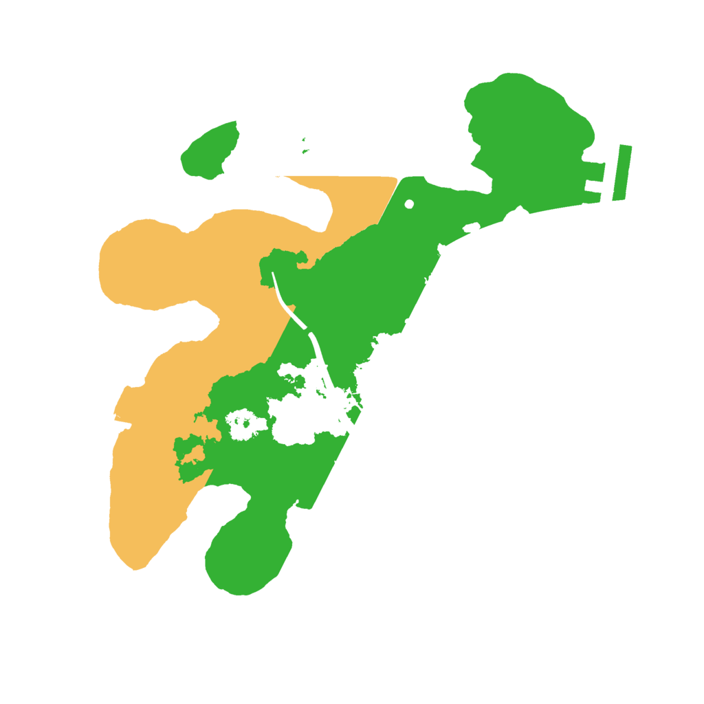 Biome Rust Map: Procedural Map, Size: 2250, Seed: 8846