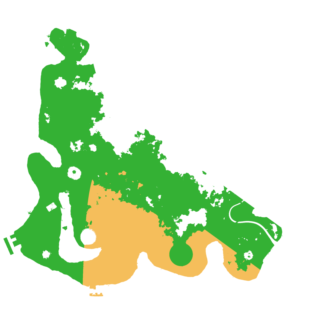 Biome Rust Map: Procedural Map, Size: 3500, Seed: 566540419