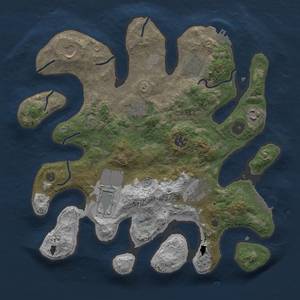 Thumbnail Rust Map: Procedural Map, Size: 3500, Seed: 90, 16 Monuments