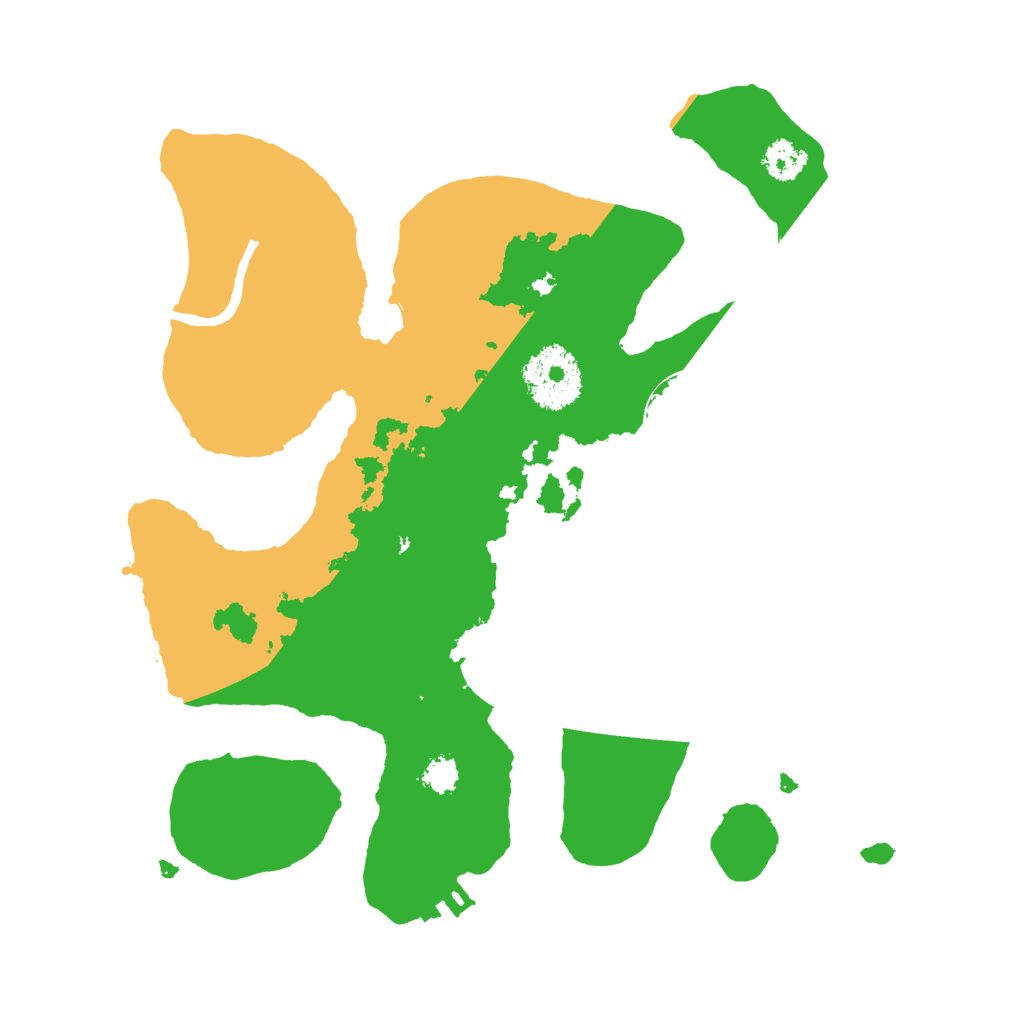 Biome Rust Map: Procedural Map, Size: 2600, Seed: 268268