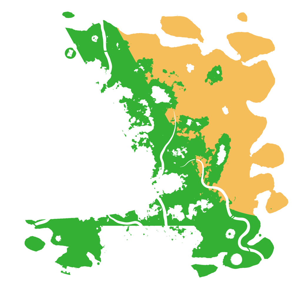 Biome Rust Map: Procedural Map, Size: 4666, Seed: 224142909
