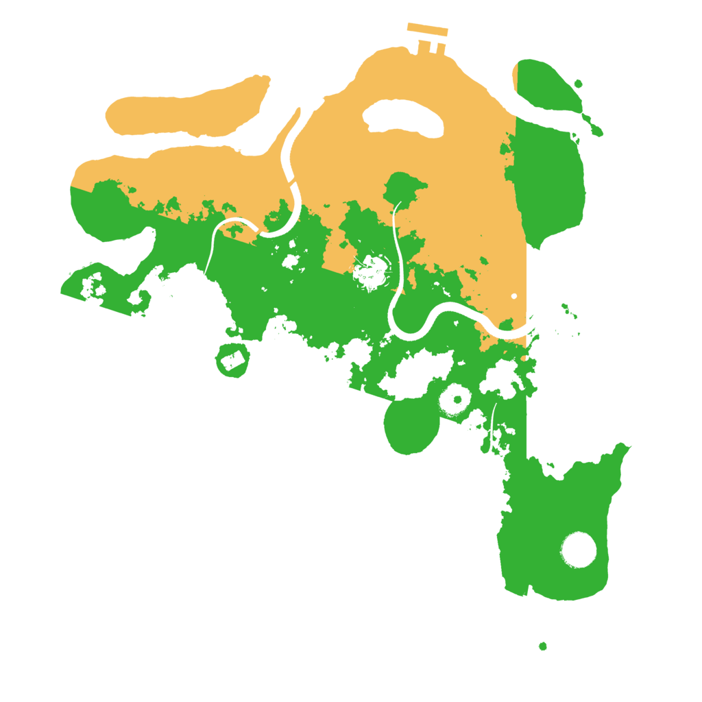 Biome Rust Map: Procedural Map, Size: 3500, Seed: 3000