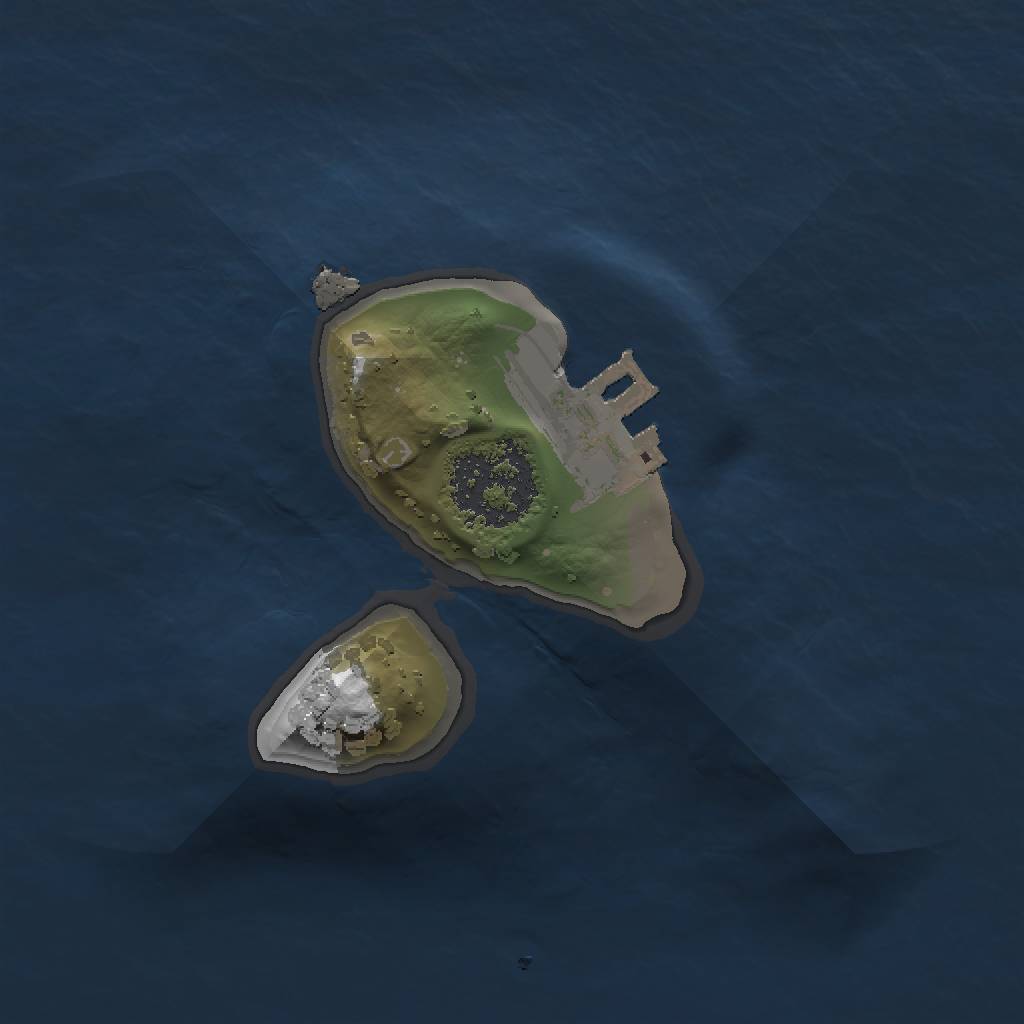 Rust Map: Procedural Map, Size: 1200, Seed: 404757361, 4 Monuments