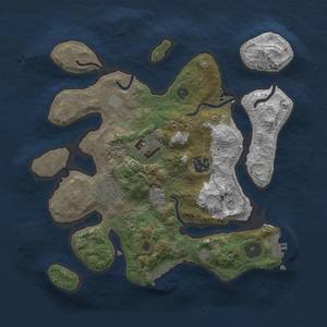 Thumbnail Rust Map: Procedural Map, Size: 3000, Seed: 157, 12 Monuments