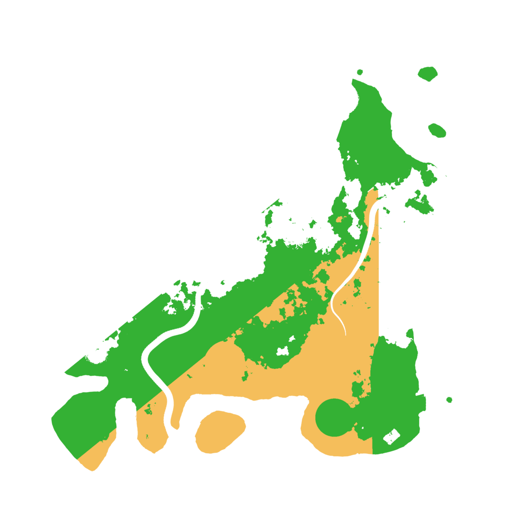 Biome Rust Map: Procedural Map, Size: 3500, Seed: 146