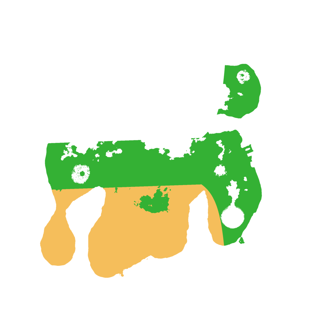 Biome Rust Map: Procedural Map, Size: 2500, Seed: 699620533