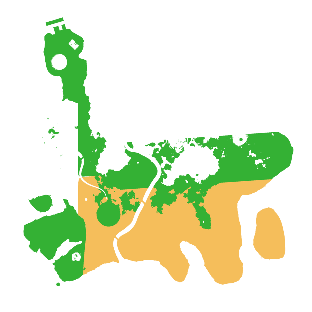 Biome Rust Map: Procedural Map, Size: 3500, Seed: 133