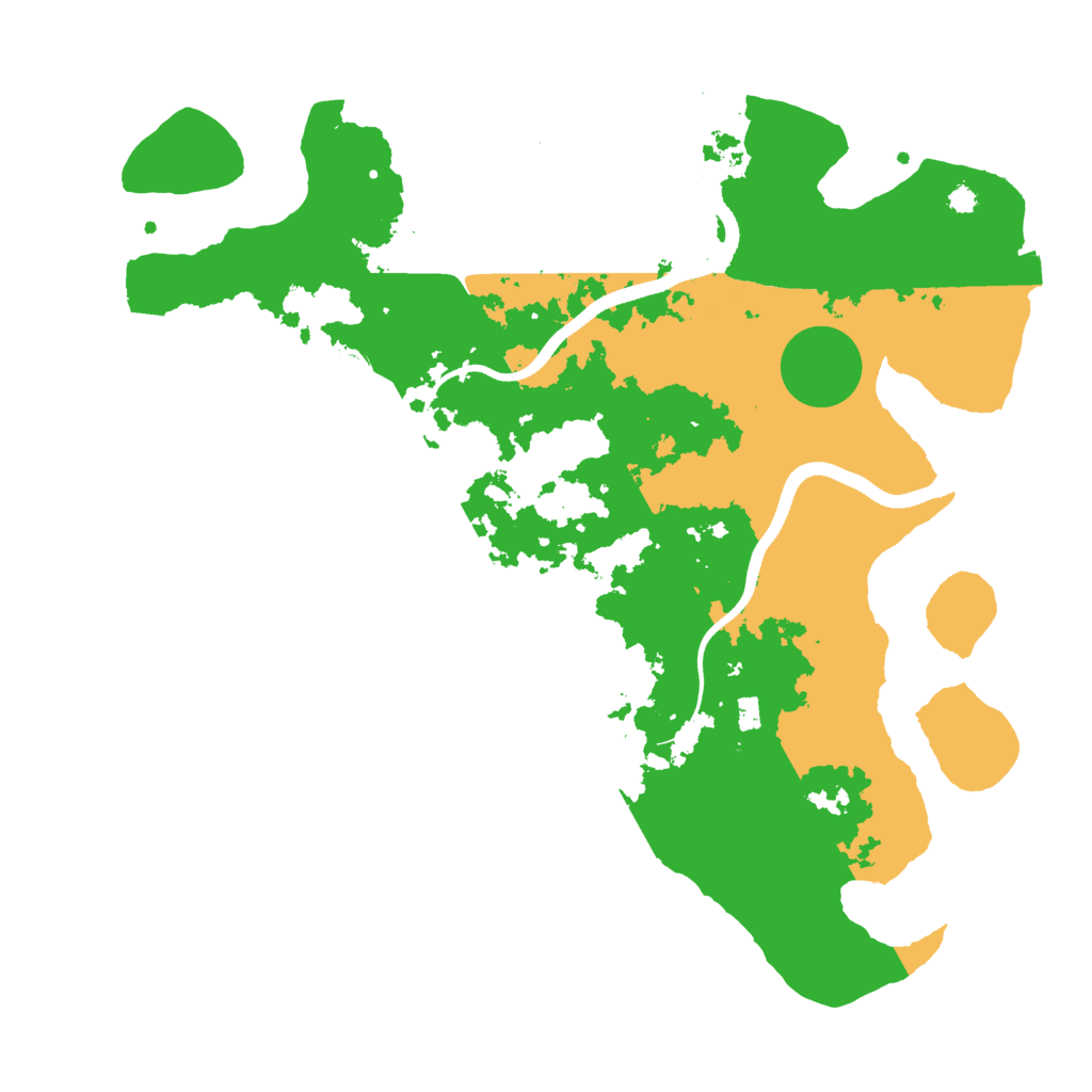 Biome Rust Map: Procedural Map, Size: 3550, Seed: 307191
