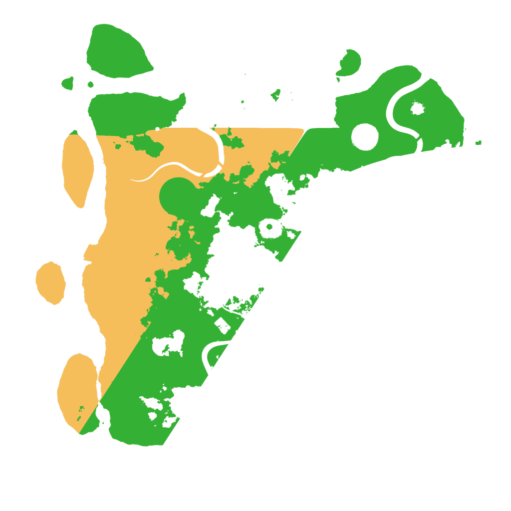 Biome Rust Map: Procedural Map, Size: 3500, Seed: 14645