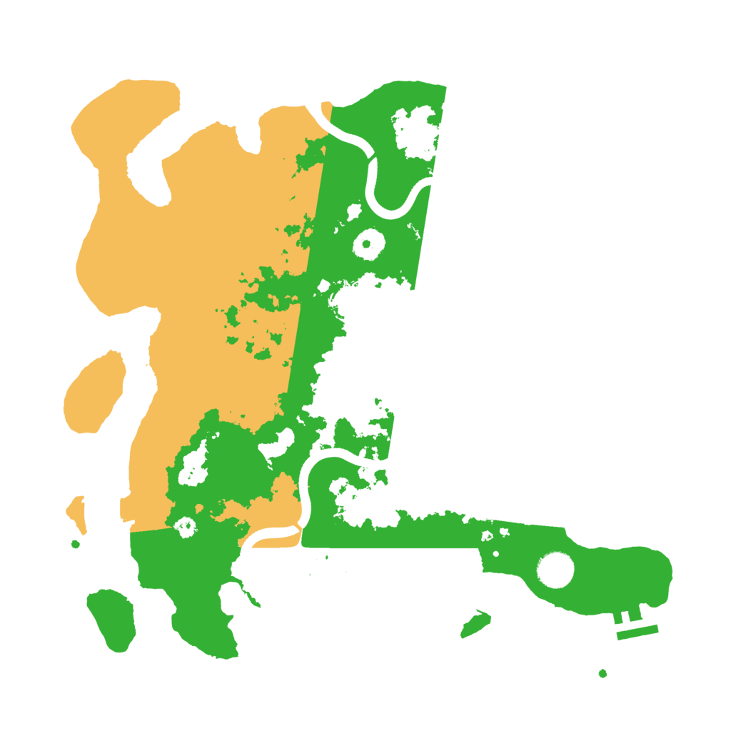 Biome Rust Map: Procedural Map, Size: 3550, Seed: 119816