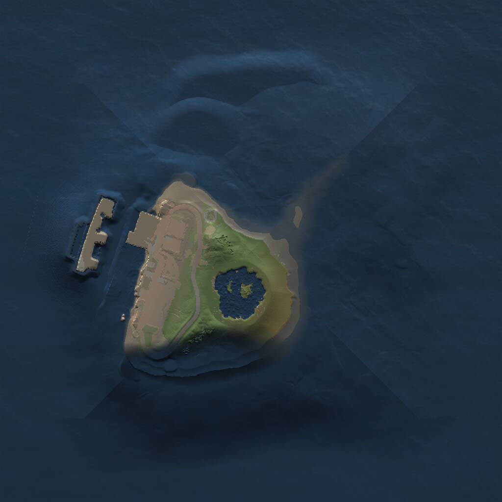 Rust Map: Procedural Map, Size: 1000, Seed: 25, 2 Monuments