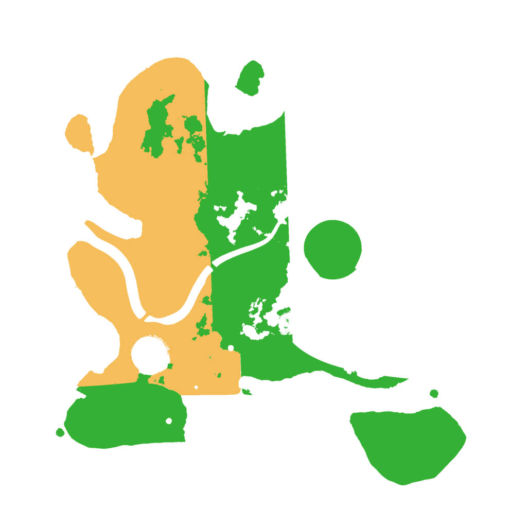 Biome Rust Map: Procedural Map, Size: 2500, Seed: 1461465333