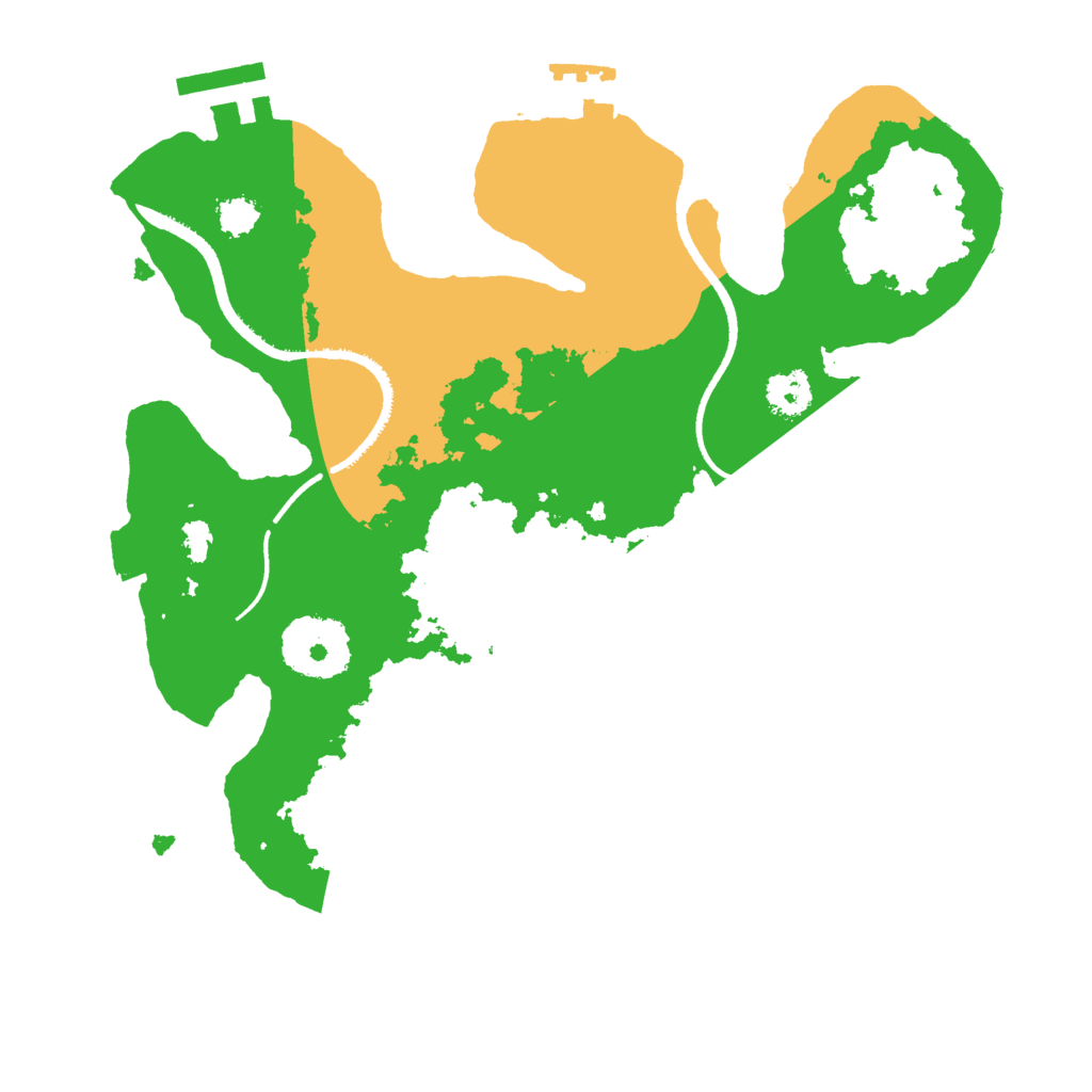 Biome Rust Map: Procedural Map, Size: 2500, Seed: 1692580834