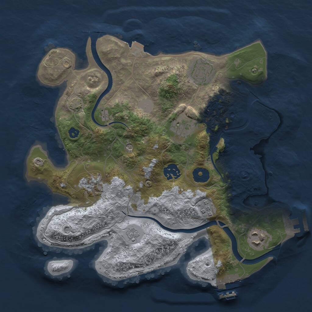 Rust Map: Procedural Map, Size: 2900, Seed: 1473348856, 12 Monuments