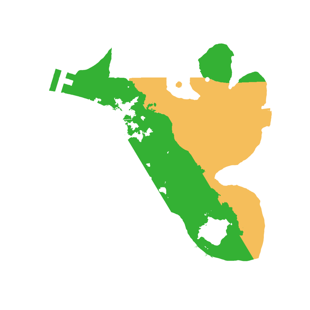 Biome Rust Map: Procedural Map, Size: 2000, Seed: 79831