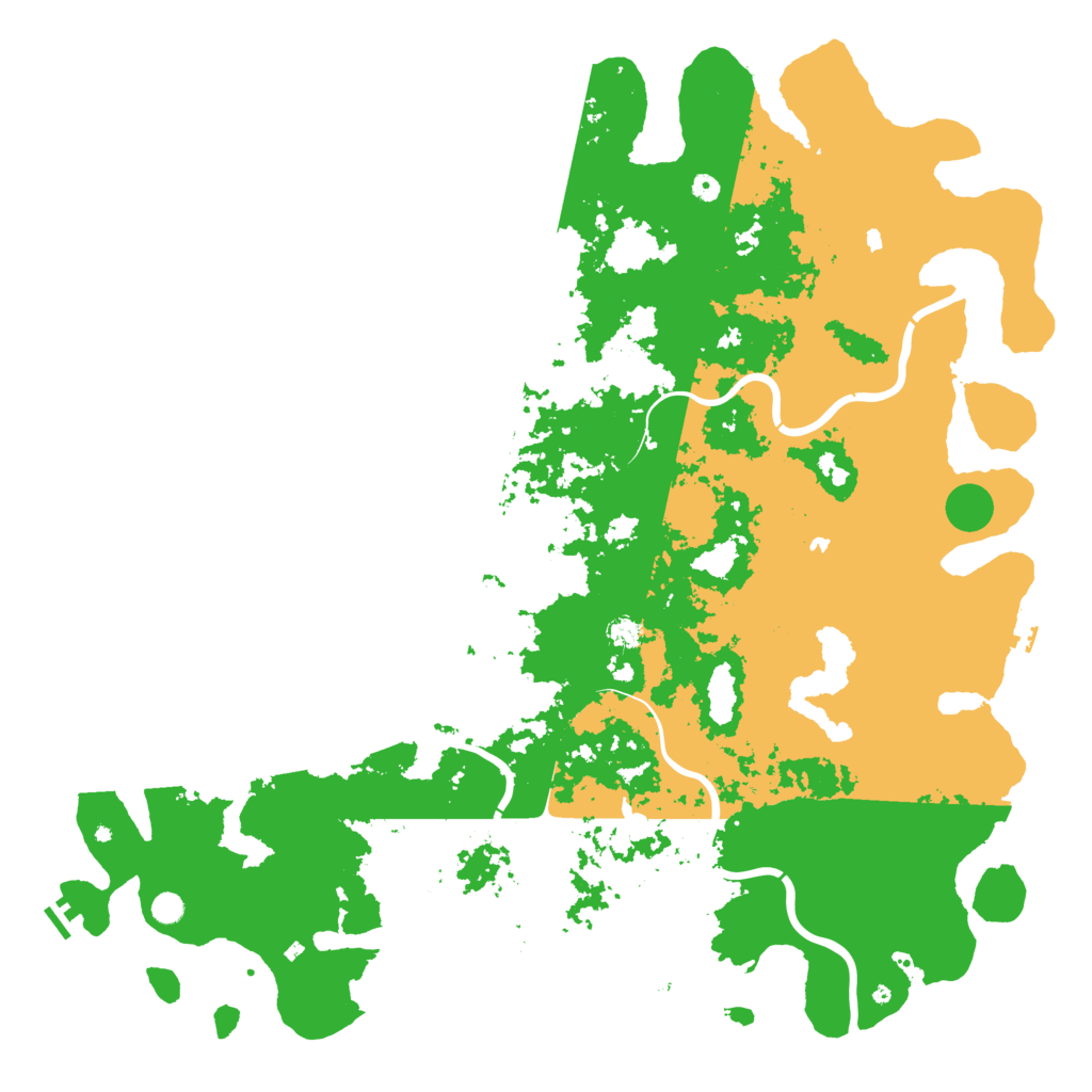 Biome Rust Map: Procedural Map, Size: 6000, Seed: 935115
