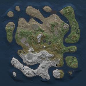 Thumbnail Rust Map: Procedural Map, Size: 3750, Seed: 6738, 17 Monuments