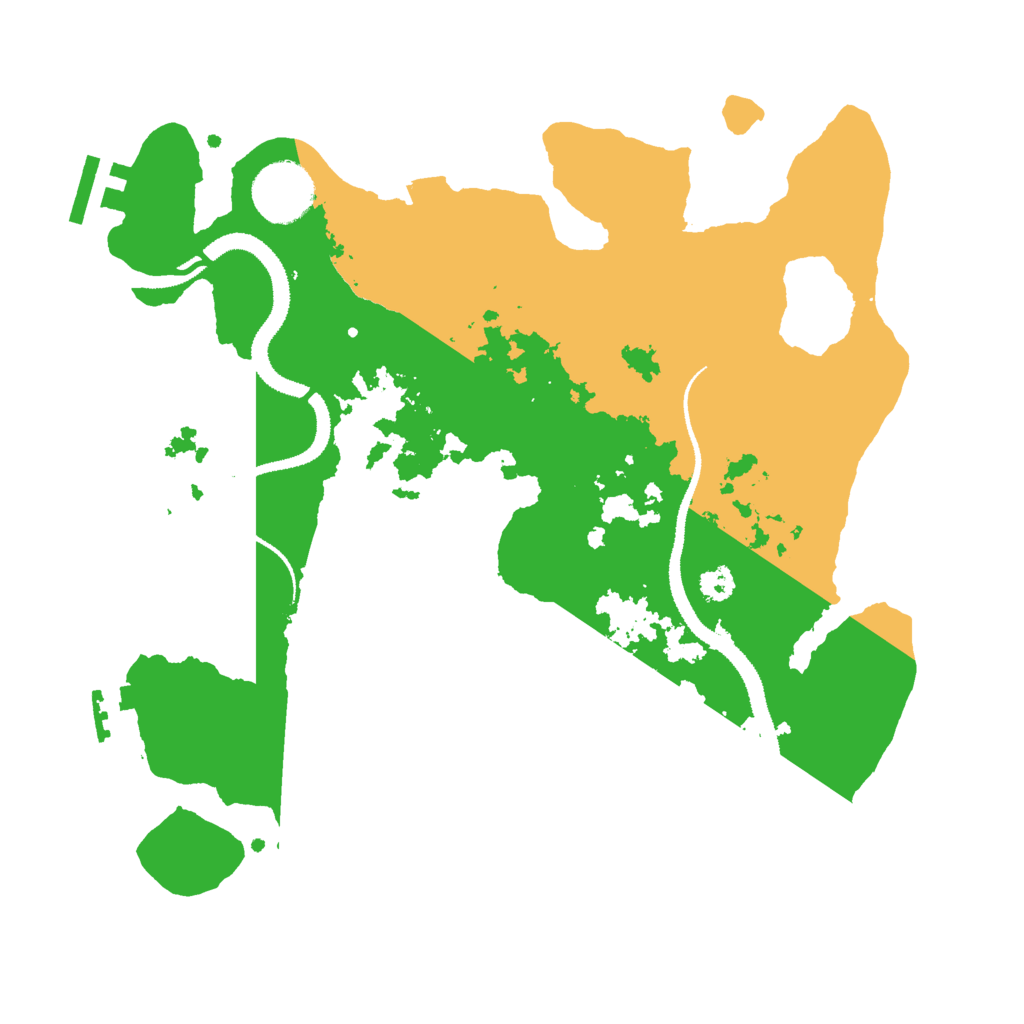Biome Rust Map: Procedural Map, Size: 3000, Seed: 207458383