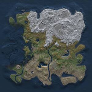 Thumbnail Rust Map: Procedural Map, Size: 4000, Seed: 1365014509, 15 Monuments