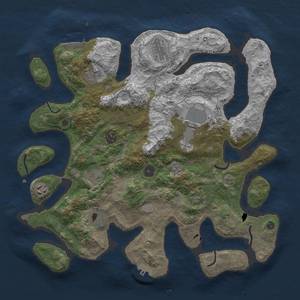 Thumbnail Rust Map: Procedural Map, Size: 4000, Seed: 1365014509, 17 Monuments