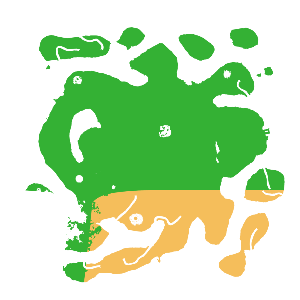 Biome Rust Map: Procedural Map, Size: 3550, Seed: 525587