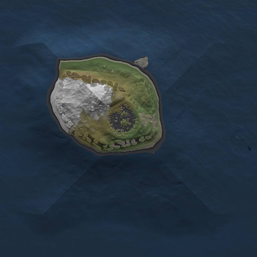 Rust Map: Procedural Map, Size: 1000, Seed: 1663901495, 3 Monuments