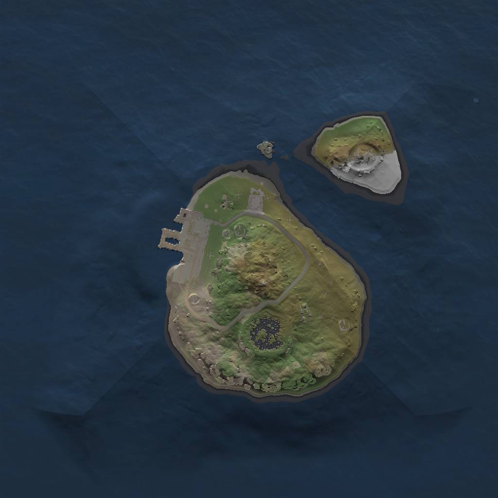 Rust Map: Procedural Map, Size: 1500, Seed: 30294258, 5 Monuments