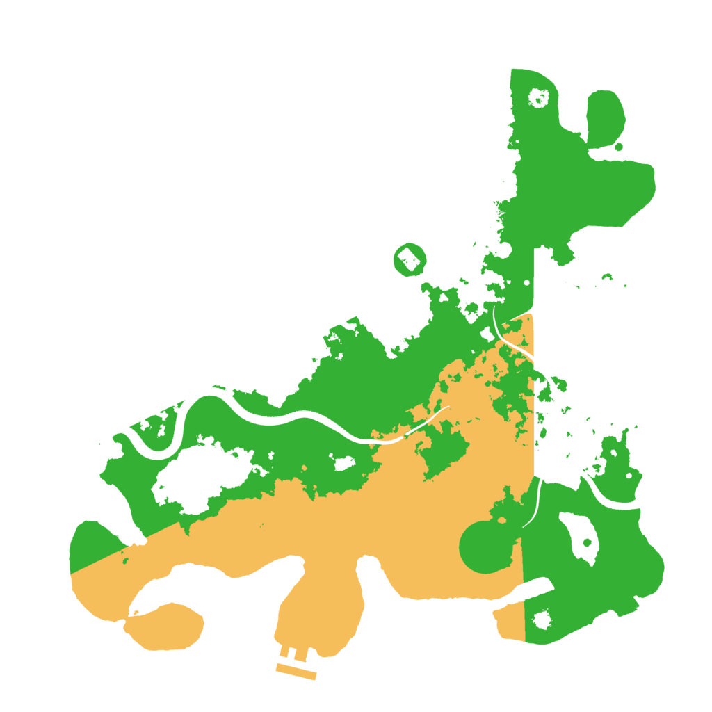Biome Rust Map: Procedural Map, Size: 3550, Seed: 884628