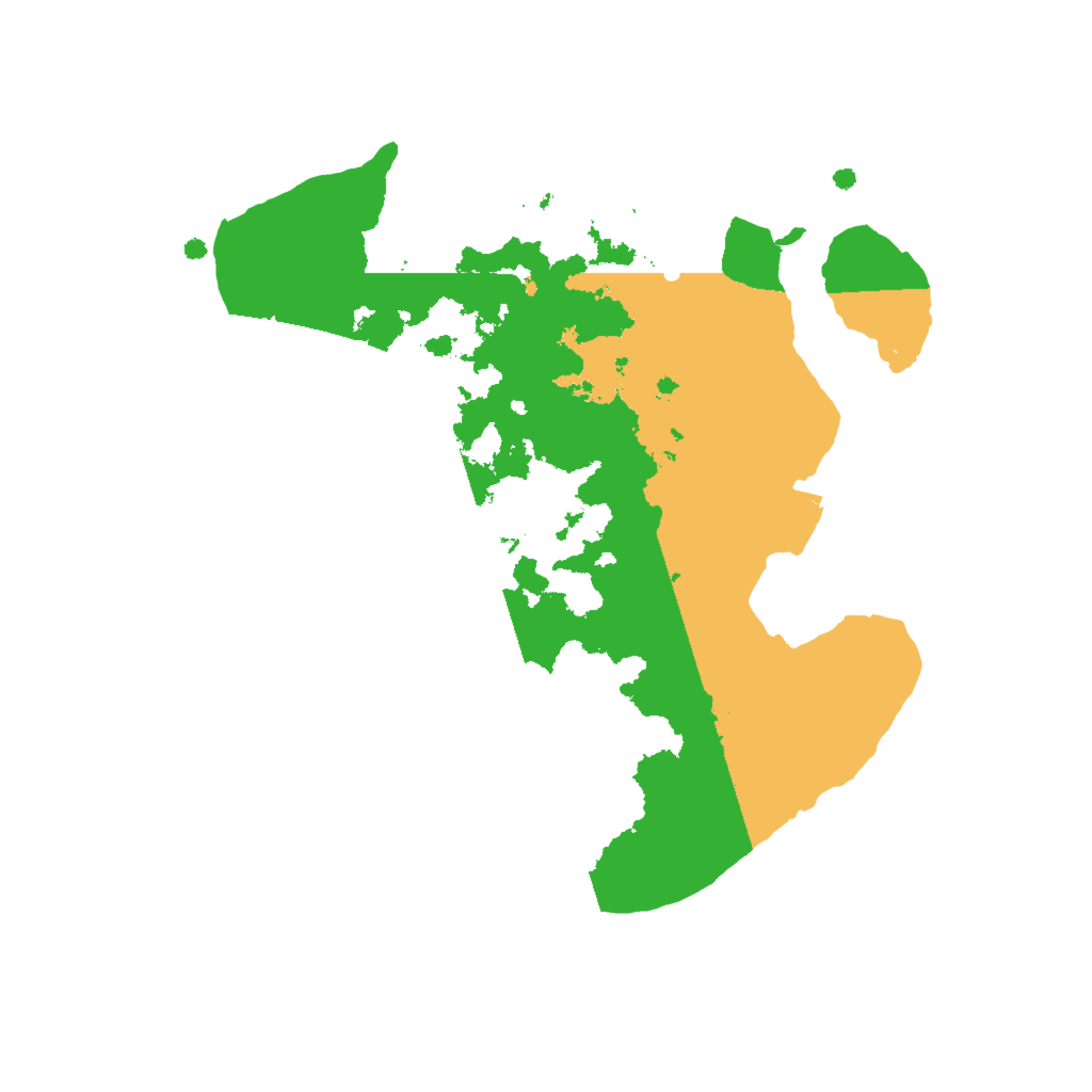 Biome Rust Map: Procedural Map, Size: 2000, Seed: 1870490052