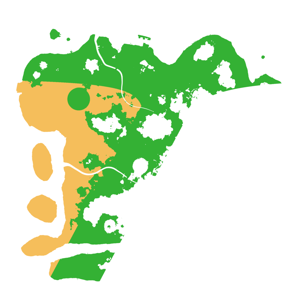 Biome Rust Map: Procedural Map, Size: 3550, Seed: 255710