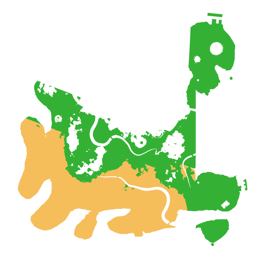 Biome Rust Map: Procedural Map, Size: 3550, Seed: 685258