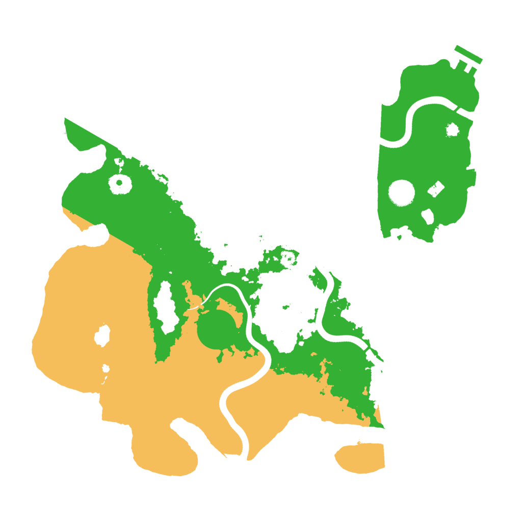 Biome Rust Map: Procedural Map, Size: 3550, Seed: 447816