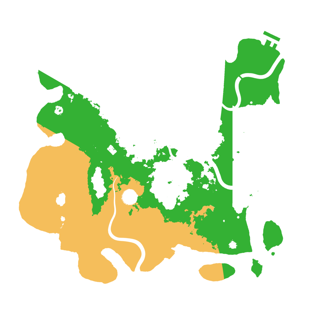 Biome Rust Map: Procedural Map, Size: 3550, Seed: 447816