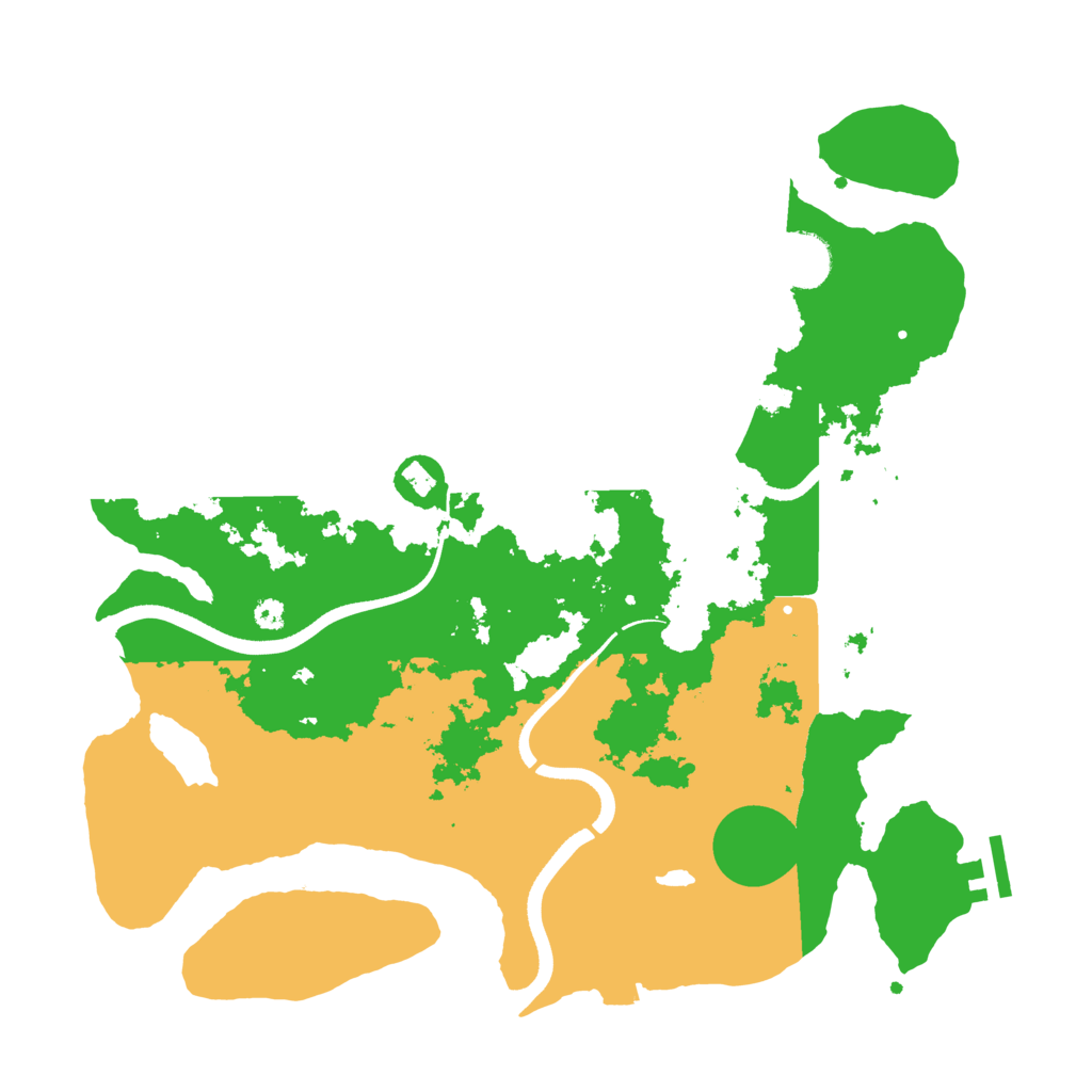 Biome Rust Map: Procedural Map, Size: 3550, Seed: 541541