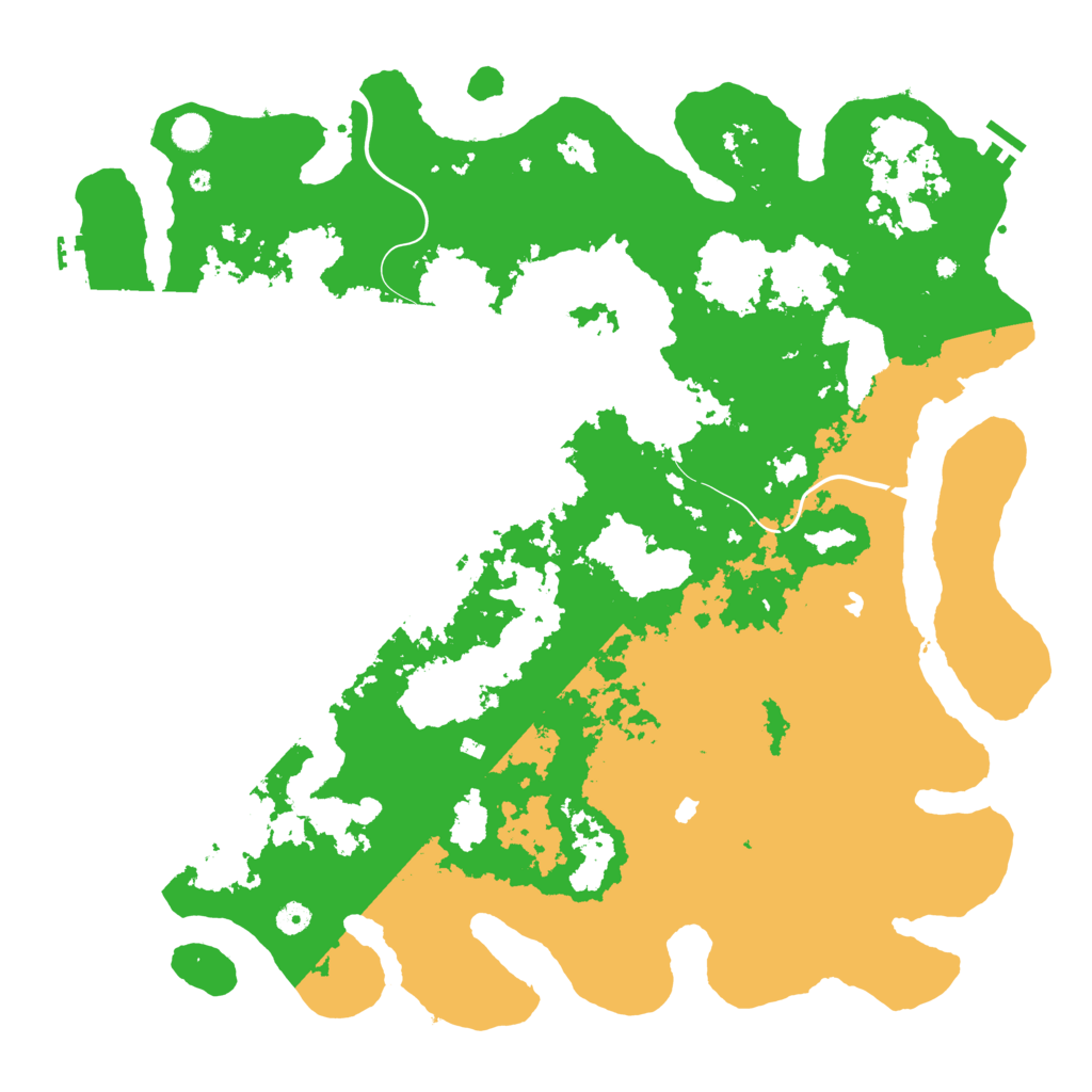 Biome Rust Map: Procedural Map, Size: 5000, Seed: 2
